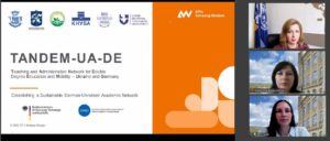 International education is within reach! FMM participates in the international project TANDEM-UA-DE