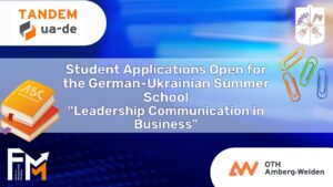 Students of the Faculty of Management and Marketing (FMM) are invited to apply for the German-Ukrainian Summer School on “Leadership Communication in Business”